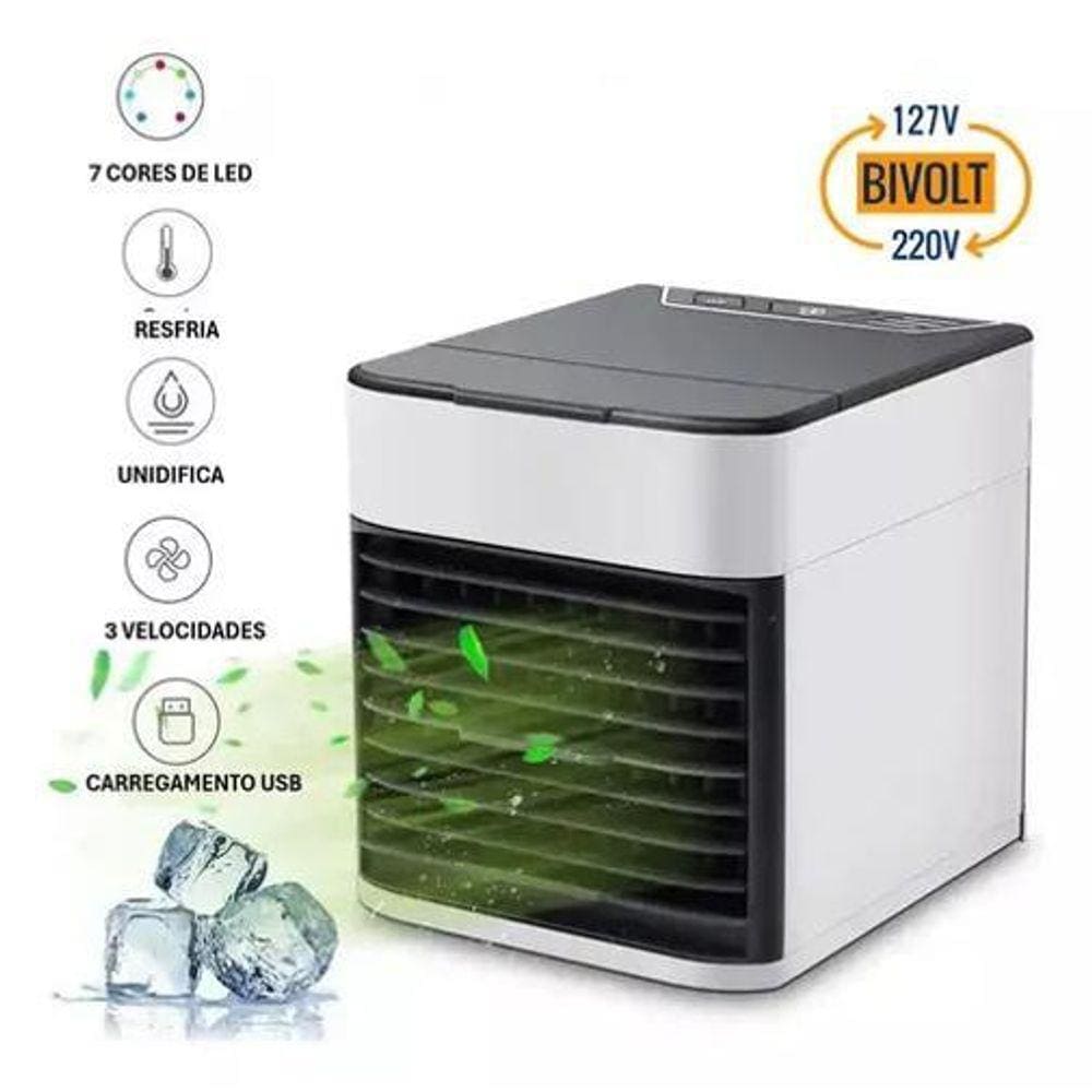 Ar Condicionado Portátil 3 em 1 Umidificador 500ml