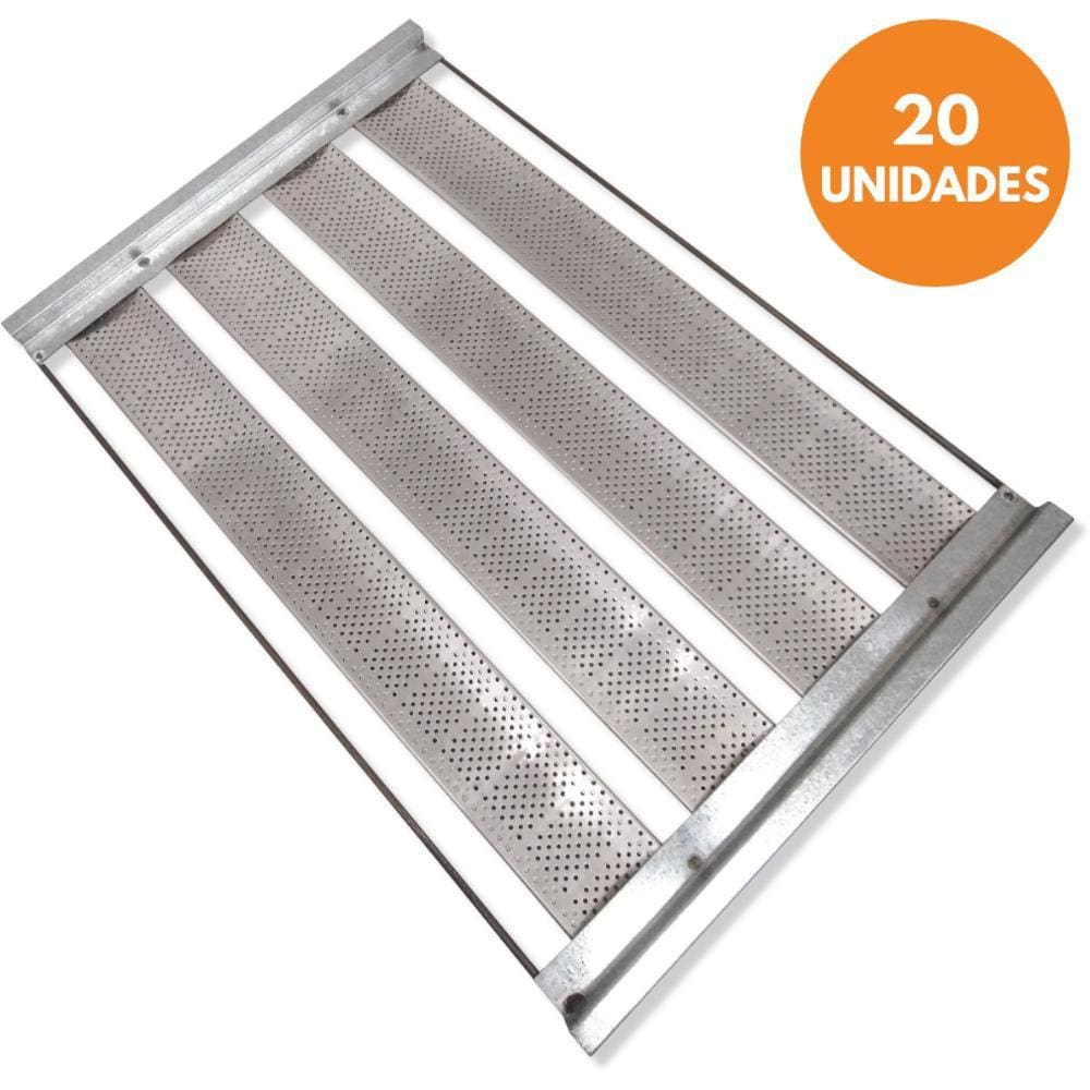 Kit 20 Assadeiras de Pão Francês 4 Tiras de 7 cm 40x60 - Innal