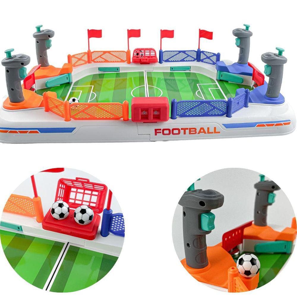 Pinball Futebol Brinquedo Fliperama Jogo De Mesa Pebolim