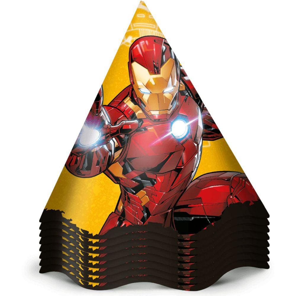 Kit Chapéu Homem de Ferro Aniversário 12 Unidades