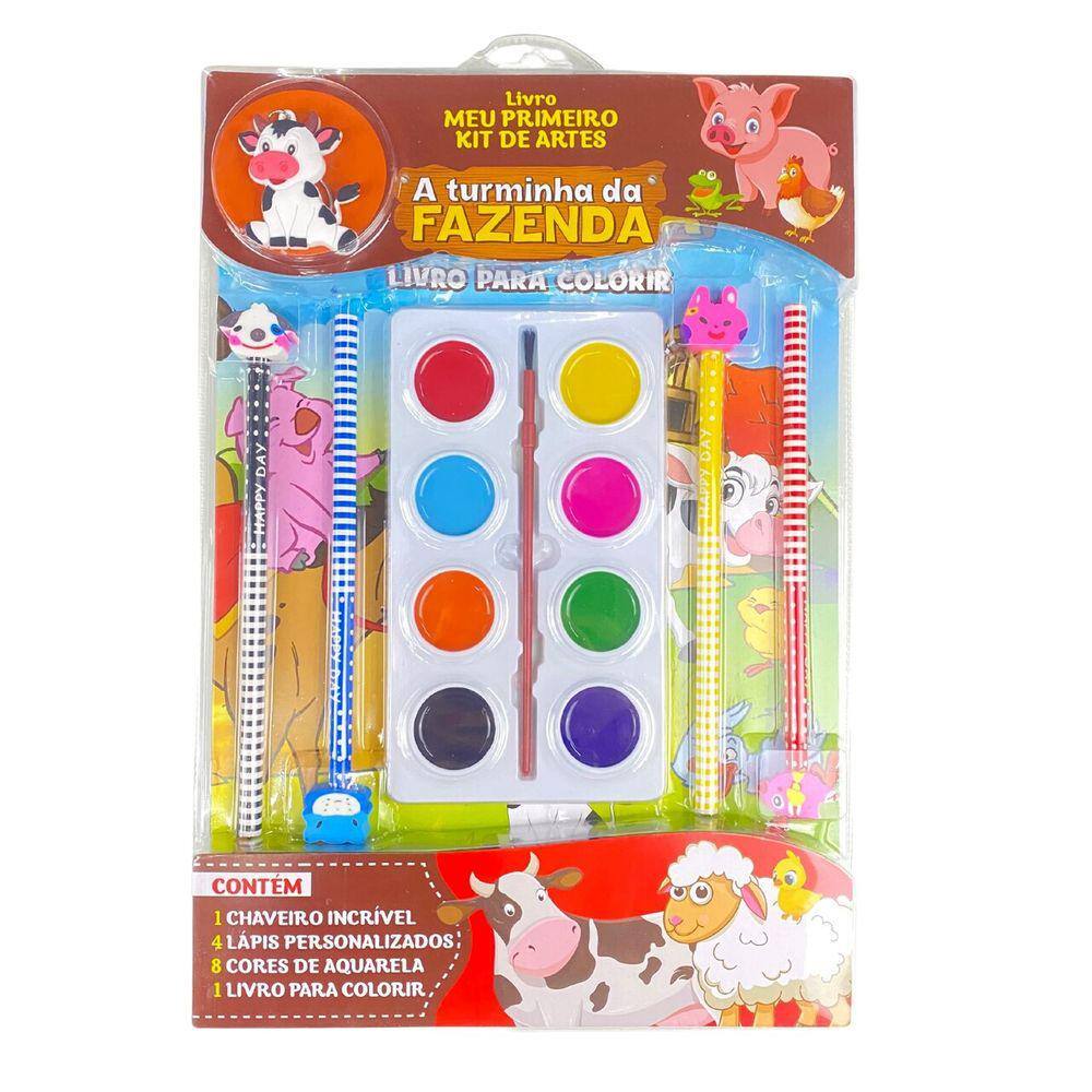 Turminha da Fazenda Livro Meu Primeiro Kit de Artes