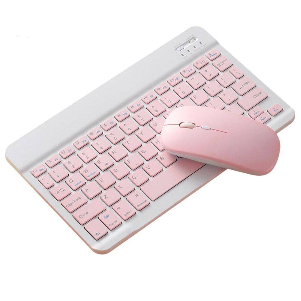 Teclado Magnético QWERTY Mouse Galaxy Tab A7 Lite - Rosa