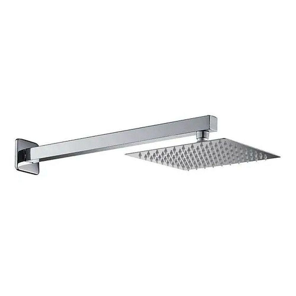 Chuveiro Ducha Slim Quadrado 20X20Cm Inox Cromado