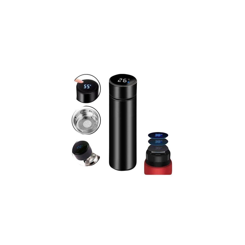 Garrafa Térmica Em Aço Inox Com Termômetro Led Digital 500Ml