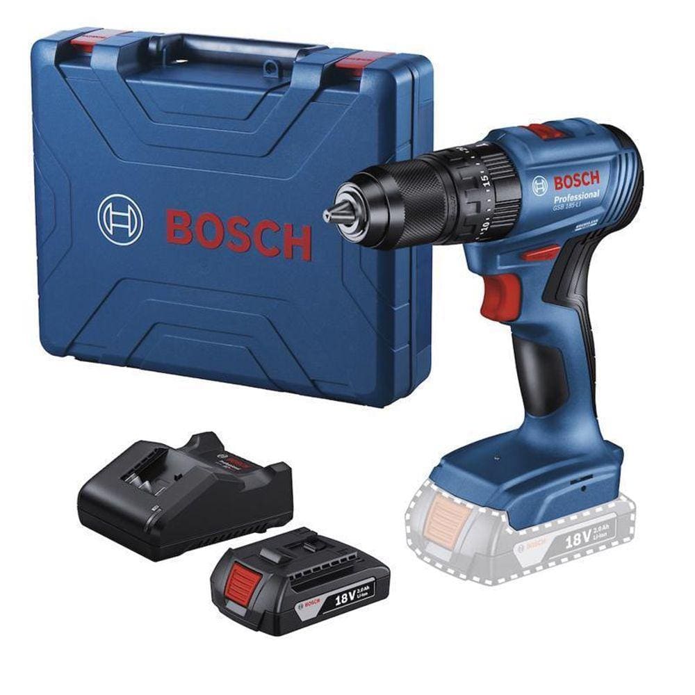 Furadeira Parafusadeira Impacto 18V Gsb 185-Li 1 Bat. Bosch