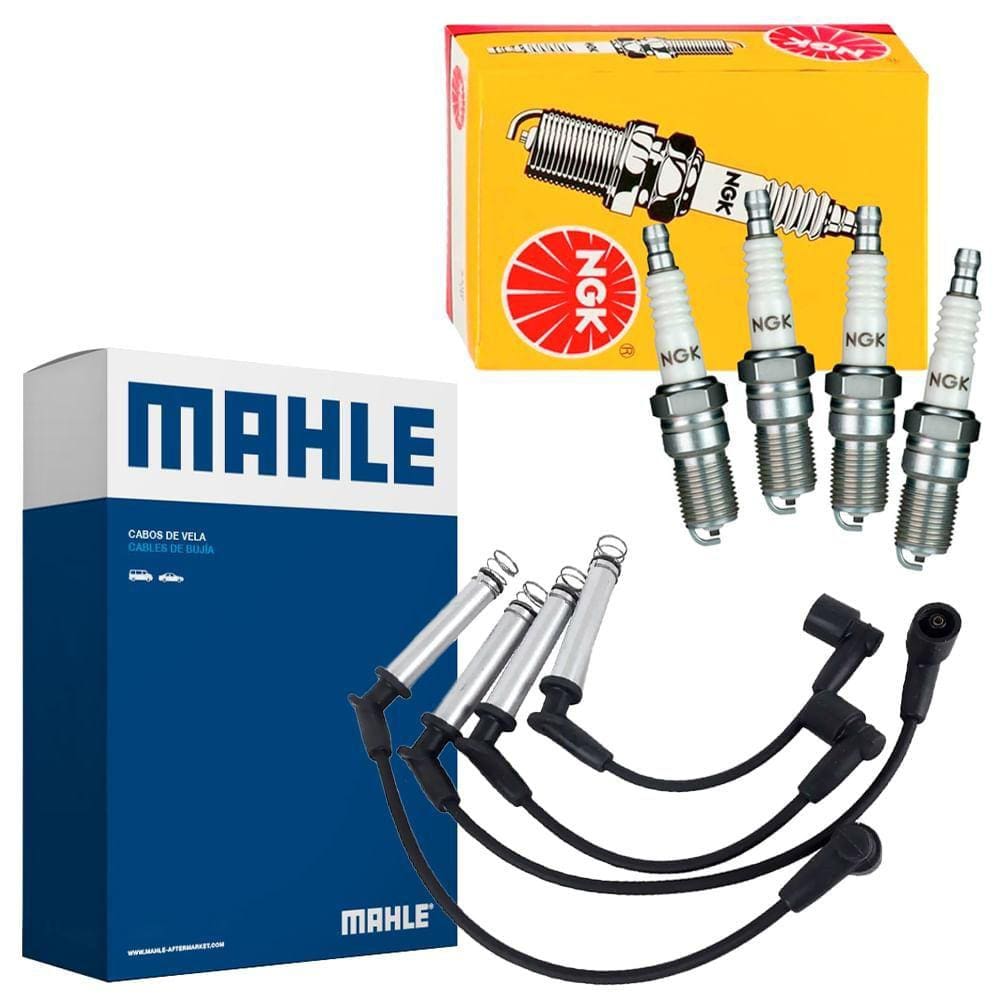 Kit Cabo Mahle e Vela NGK Fox 1.0 RSH 2003 a 2005 Gasolina