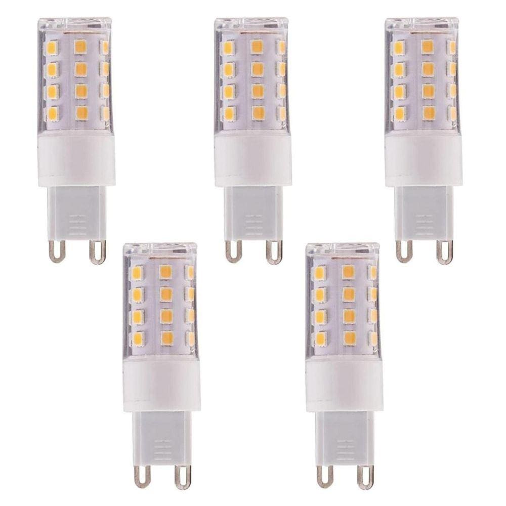 Kit 5 Lâmpadas Filamento De Led G9 3000K Branco Quente