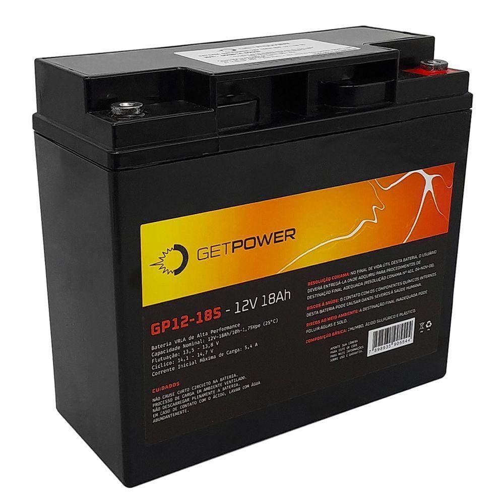 Bateria P- Nobreak Getpower 12v 18ah - Gp12-18s