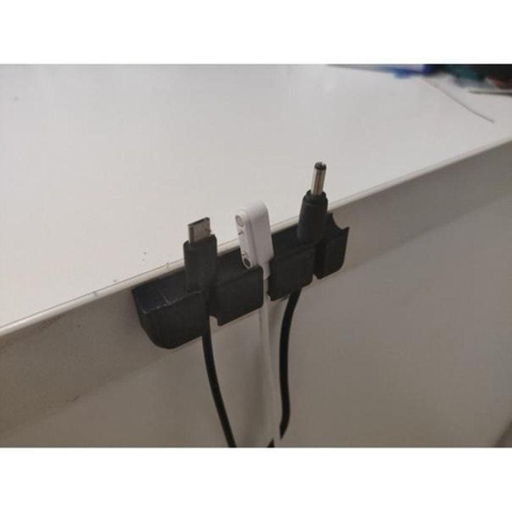 3 X Organizador De Fios E Cabos Adesivo Kit Com 3