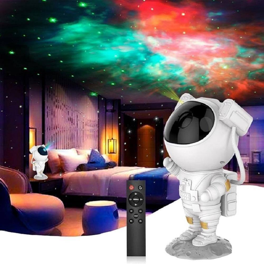 Projetor Astronauta Galaxya - 8 Efeitos Nebulosa