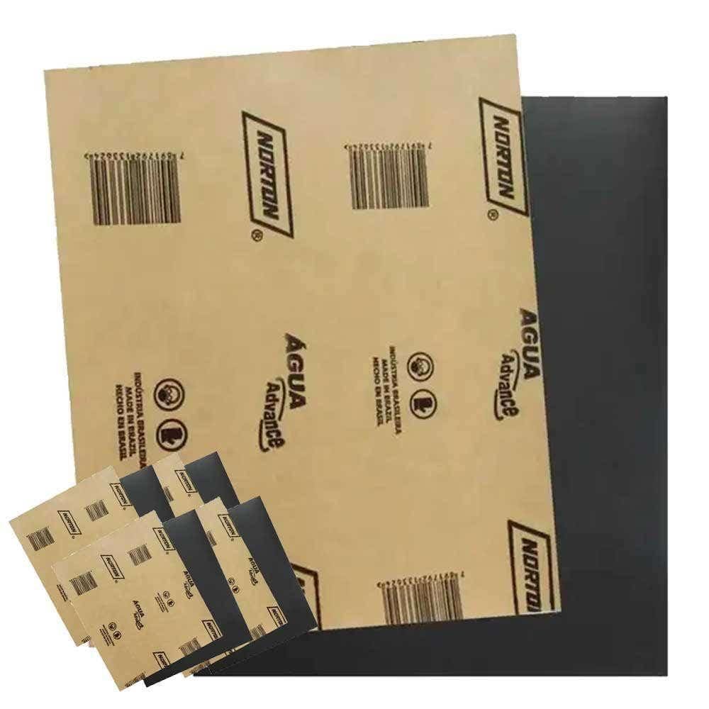 Kit Folha de Lixa D`água Grana 320 10 Unidades NORTON