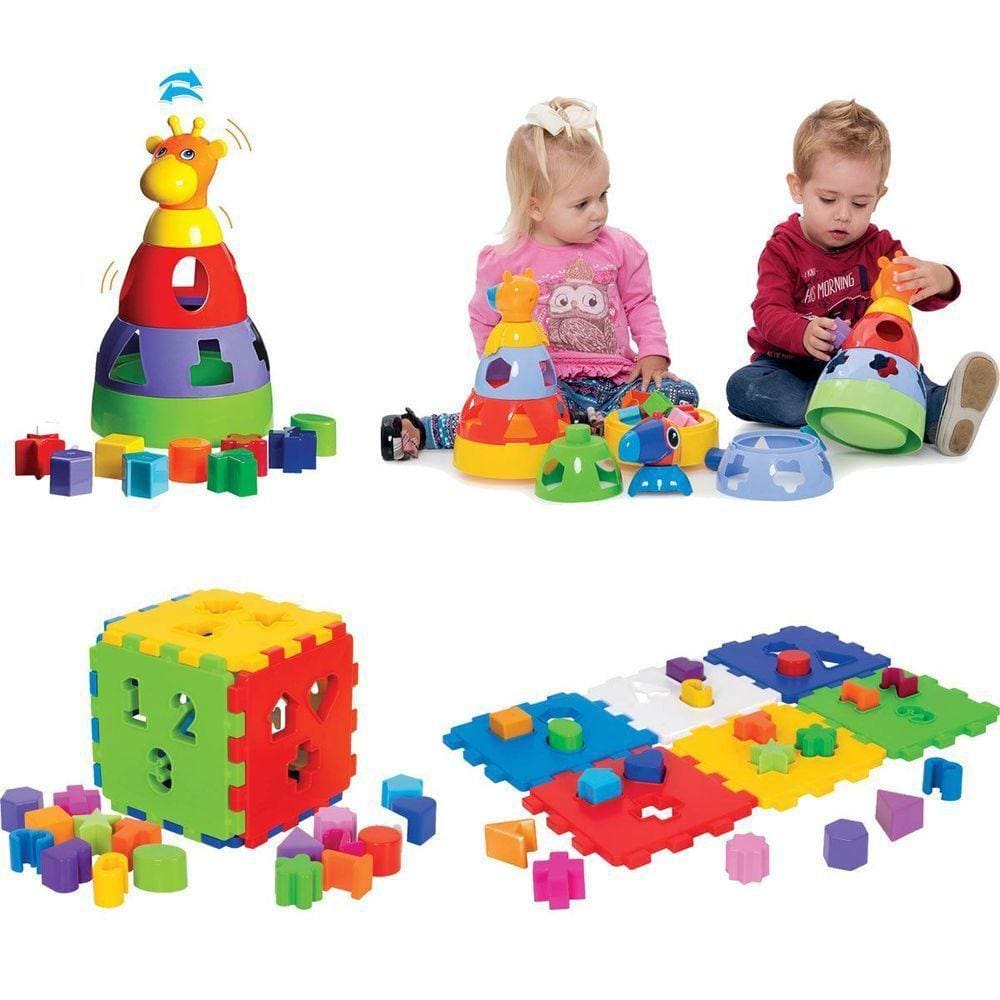 Kit De Brinquedos Infantil E Educativo Para Bebês