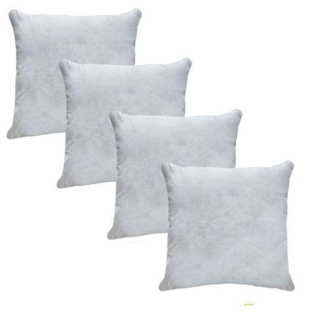 Kit 4 Refil Enchimentos Para Almofadas 45X45 Refil Macias