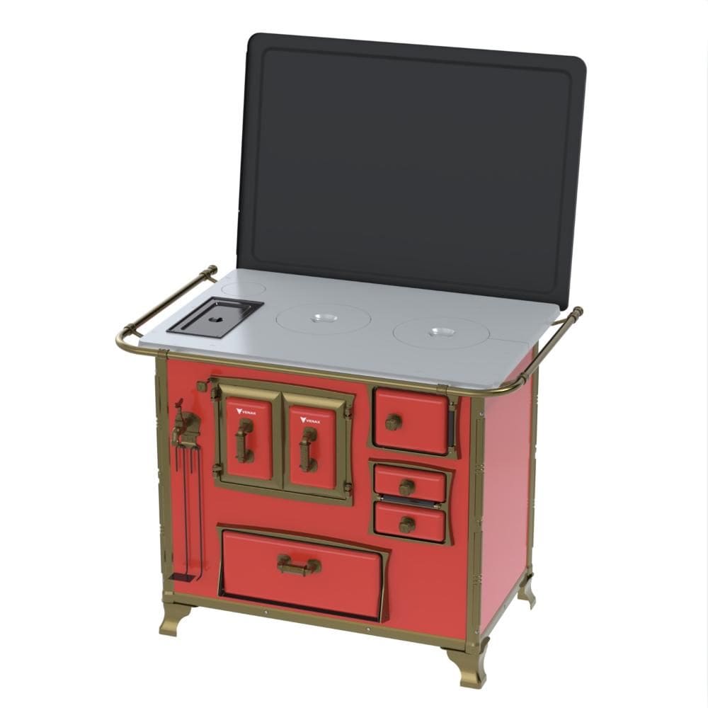 Fogao a Lenha Venax n 2 Renaissance Chapa de Aluminio Vermelho Cald