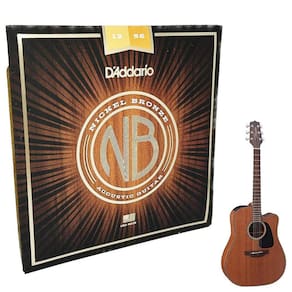 Cordas Daddario Violão 012 Nickel Bronze Aço NB1256 Média