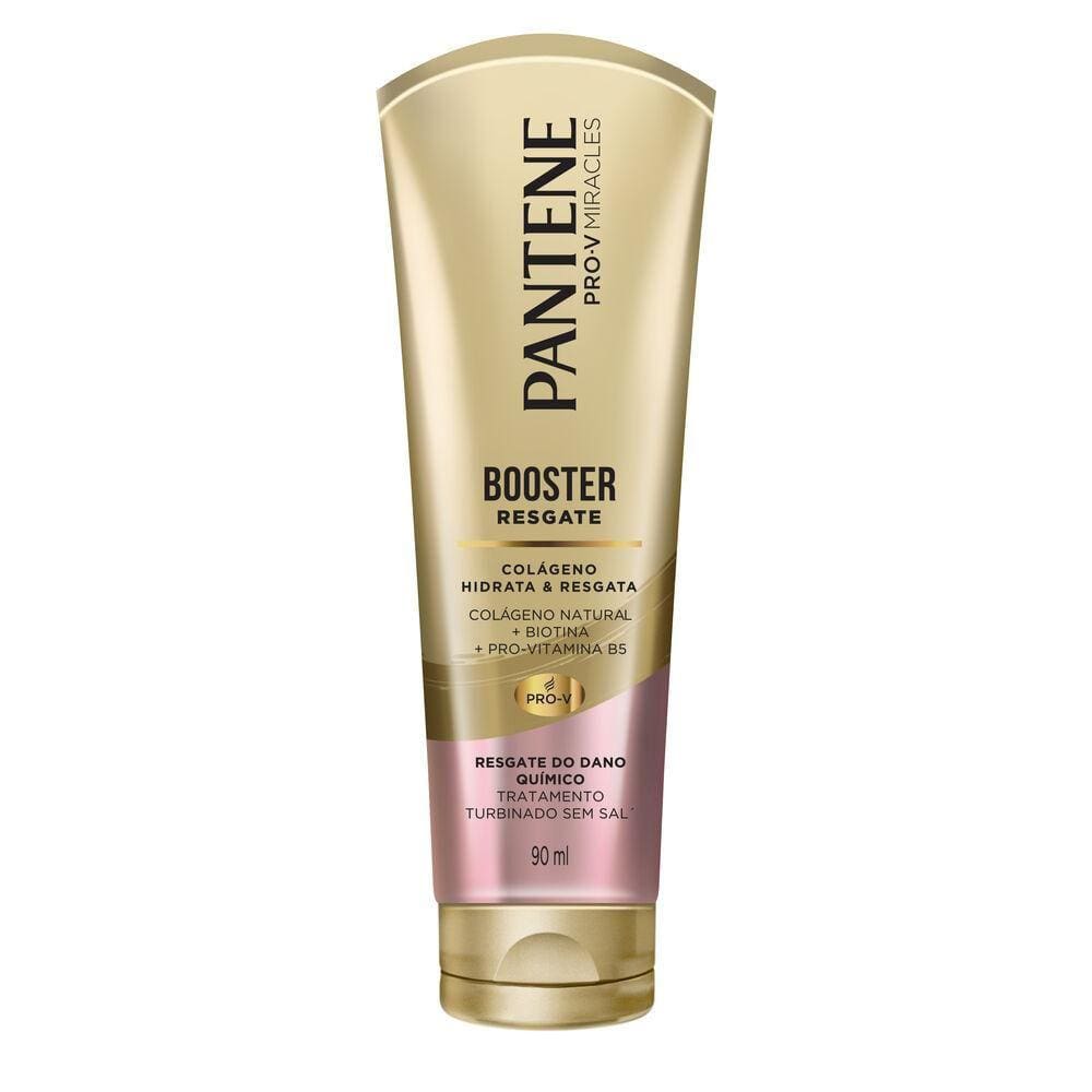 Creme de tratamento Pantene Booster Resgate Colágeno Hidrata & Resgata Dano Químico 90ml