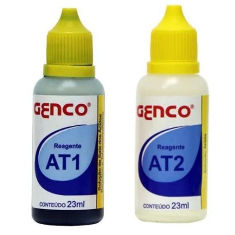 Kit Reagente Alcalinidade AT1 e AT2 Genco - Medição Precisa