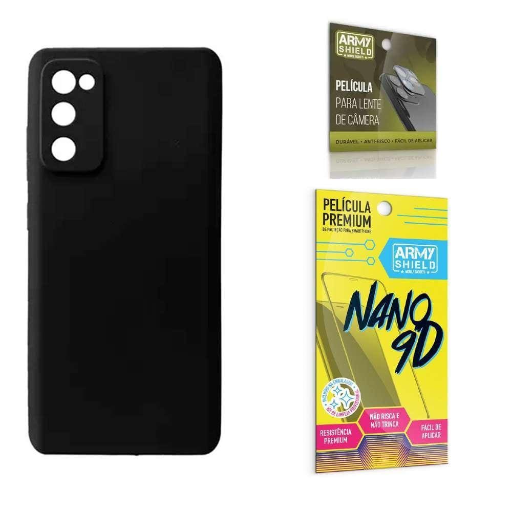 Kit Capinhas Silicone e Película de Câmera | Alta Qualidade