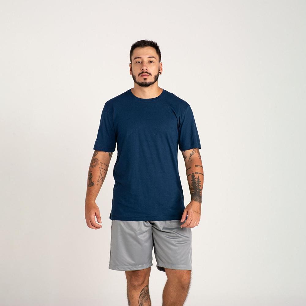 Kit Com 5 Camisetas Masculinas Básicas 100% Algodão Premium