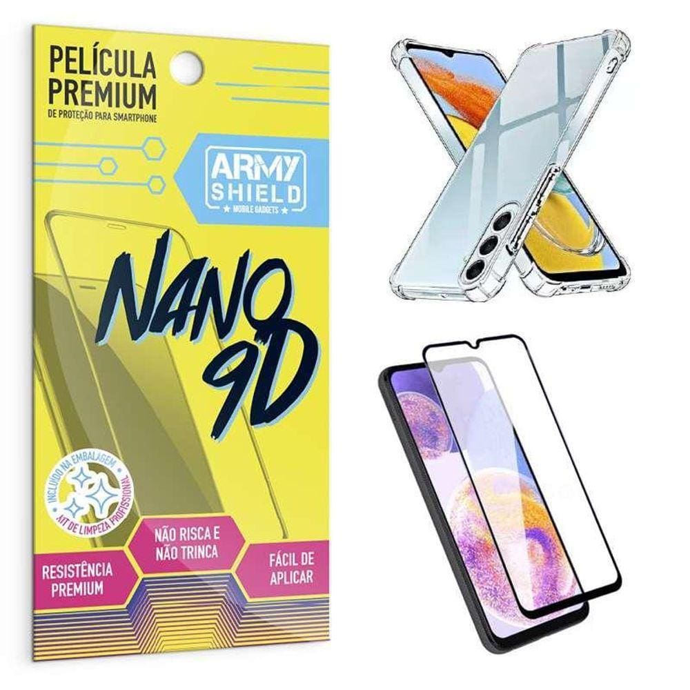 Kit Capinha Samsung M14 5G 6.6 + Película Indestrutível 9D