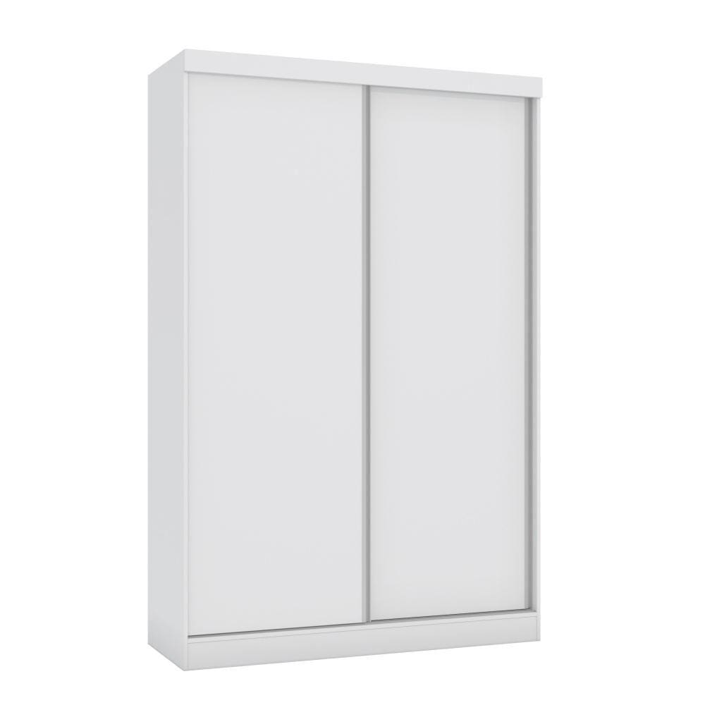 Guarda-Roupa Solteiro Kappesberg 2 Portas de Correr 2 Gavetas Branco - N571