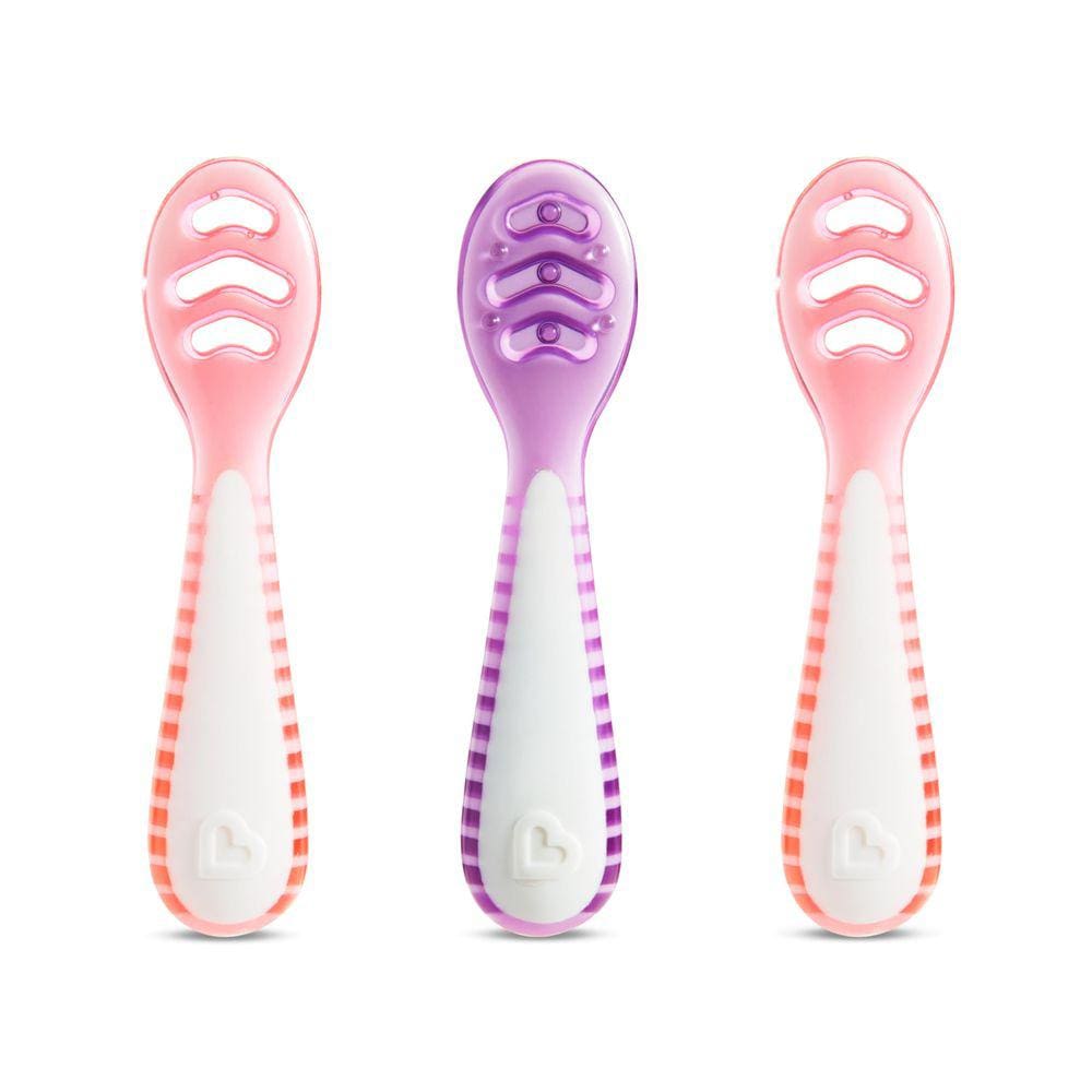 Conjunto de colheres Munchkin Gentle Dip para Baby Led Weaning, pacote com 3