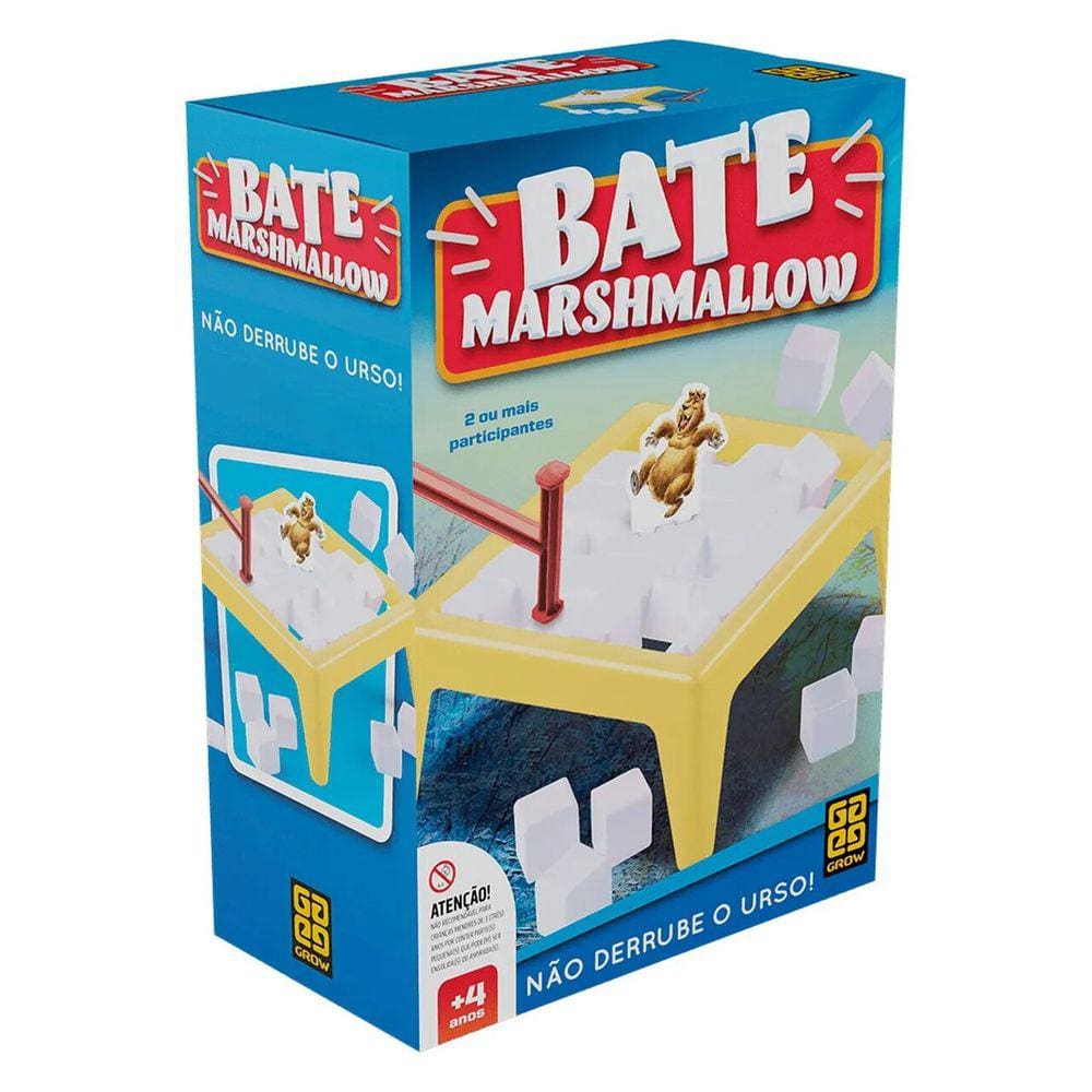 Jogo Bate Marshmallow Não Derrube O Urso Grow - 4271