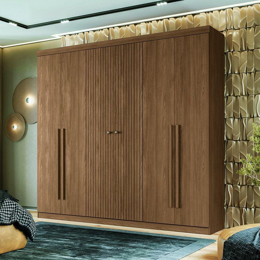 Guarda Roupa Casal 6 Portas Flex Buriti Santos Andirá