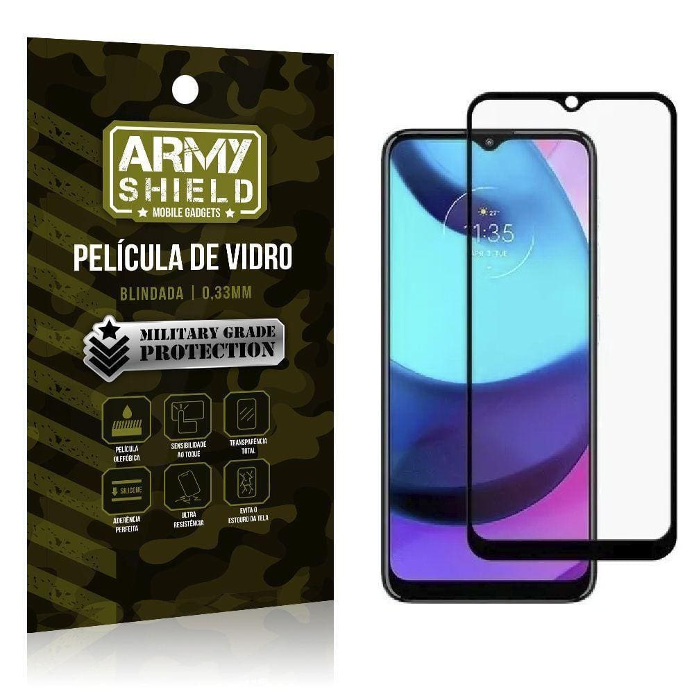 Película De Vidro 3D Motorola Moto E20 - Armyshield