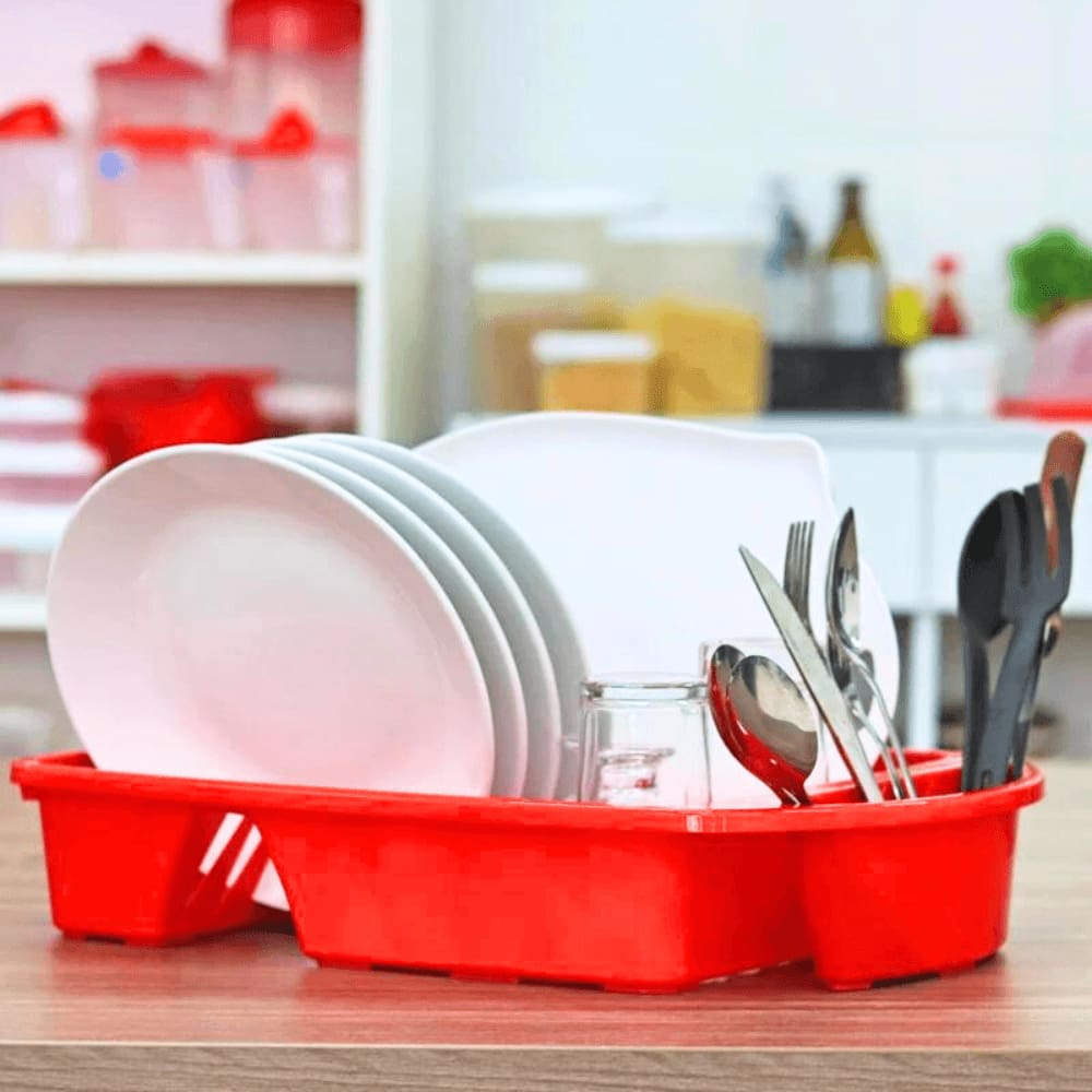 Escorredor de Louça Vermelho Uninjet