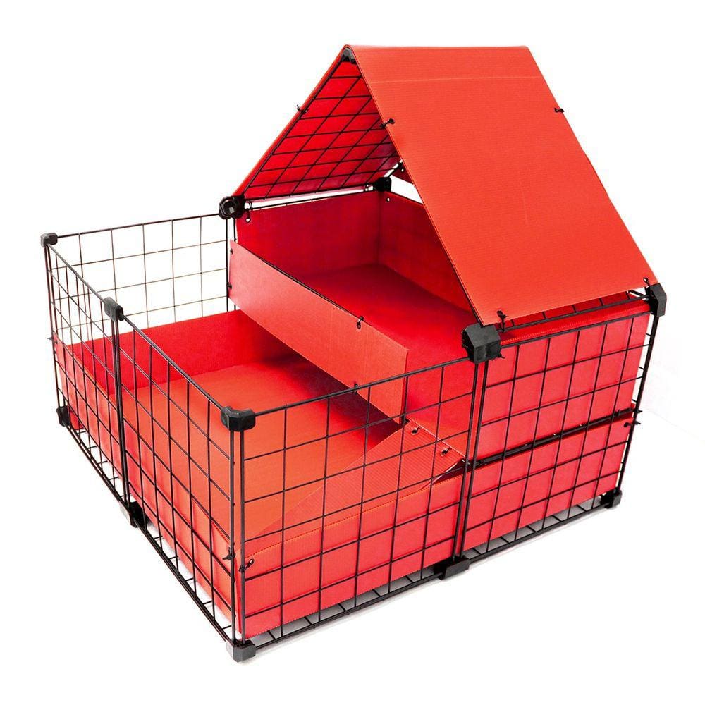Cercado Aramado Casa para Porquinho da Índia 60x60 com Polionda Cercadinho Pet