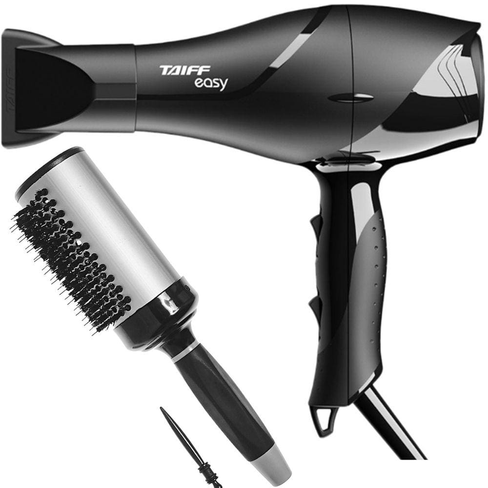 KIT - SECADOR TAIFF EASY 1700W 127V + ESCOVA PROART RICCI PERFETTI BRILLARE 9R105HKH \"G\"