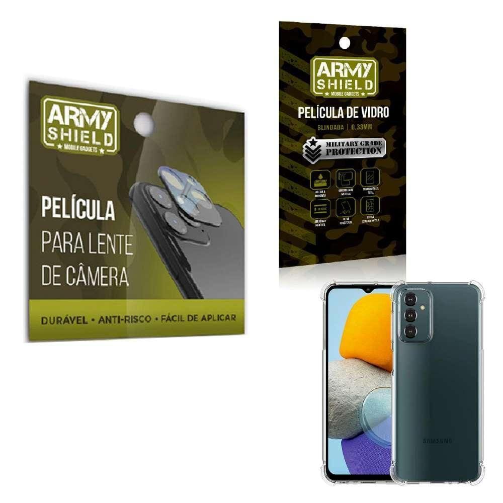 Película De Câmera E Tela Samsung M23 E Capinha Anti Shock