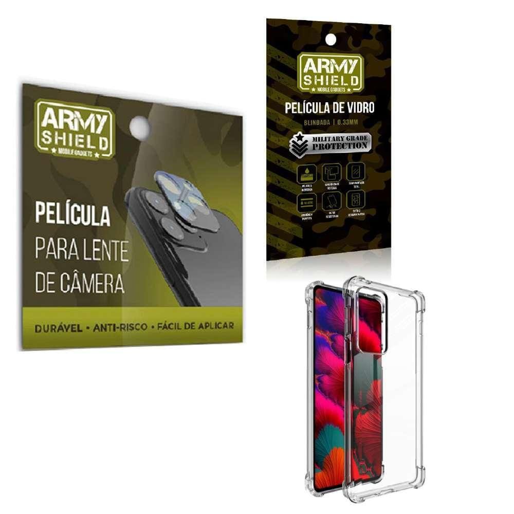 Película De Câmera E Tela Moto Edge 20 E Capinha Anti Shock