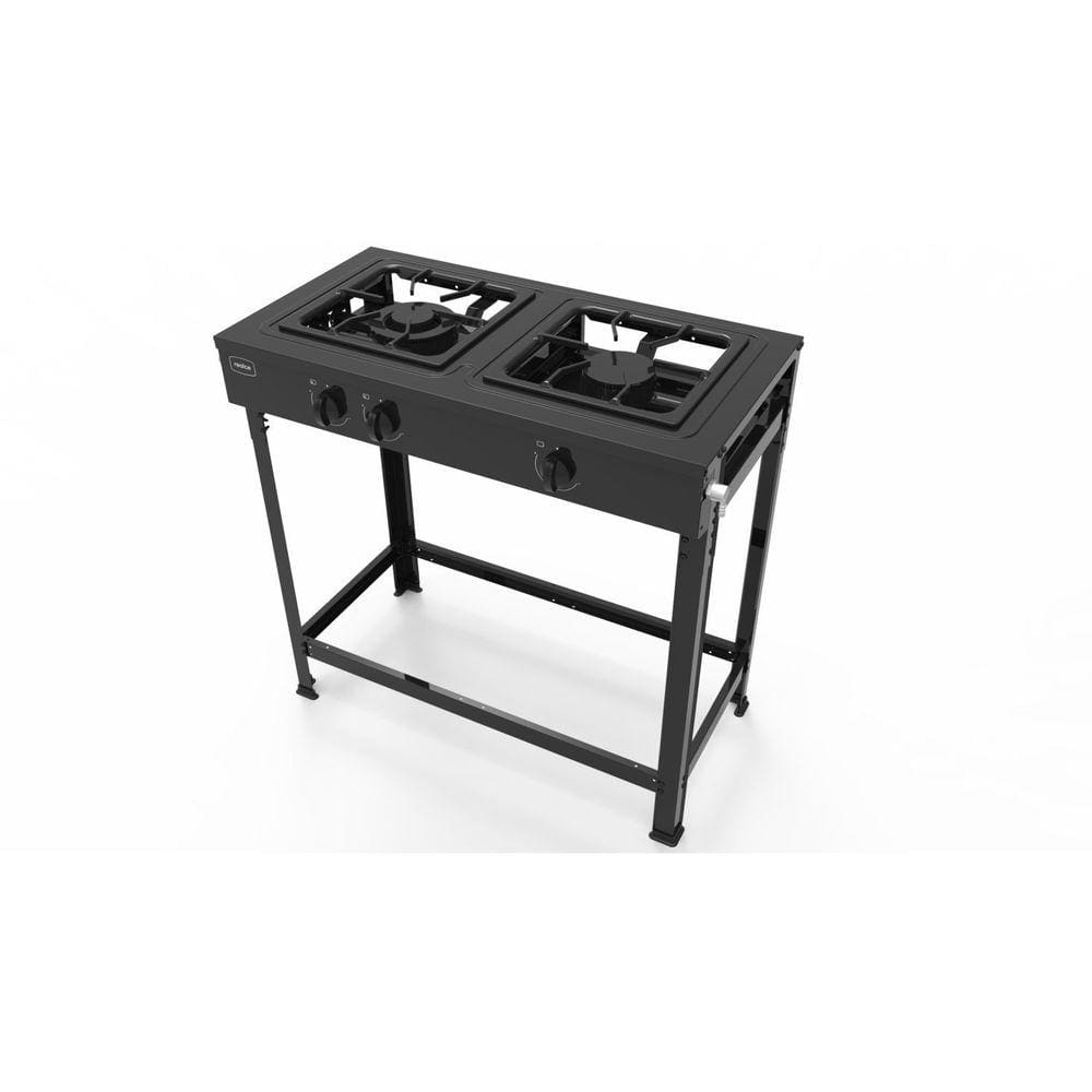 Fogão Industrial 2 Bocas Bivolt Preto