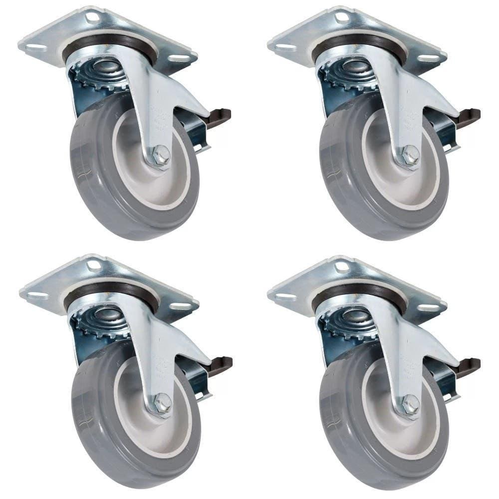 Rodízio Giratório 1 POL Com Freio Glap 158BPFPI 4 Unidades SCHIOPPA