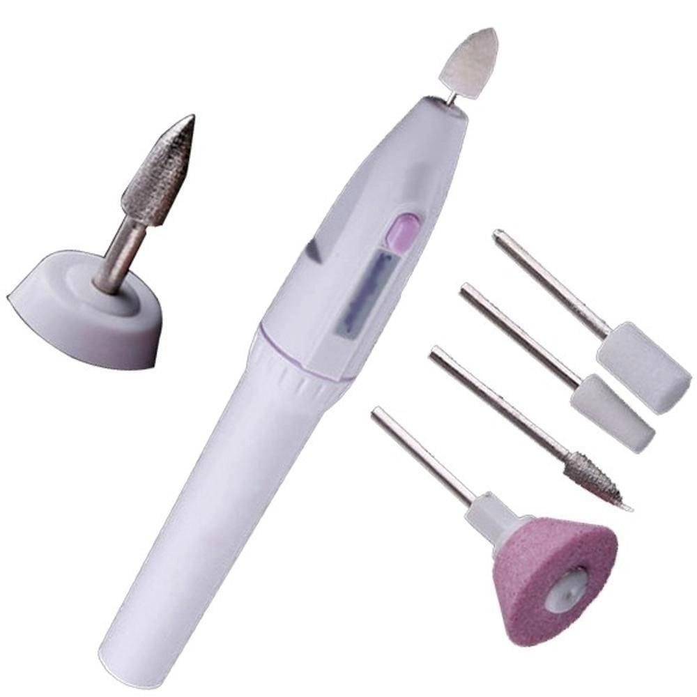 Lixa Elétrica E Polidor A Pilha Manicure Profissional