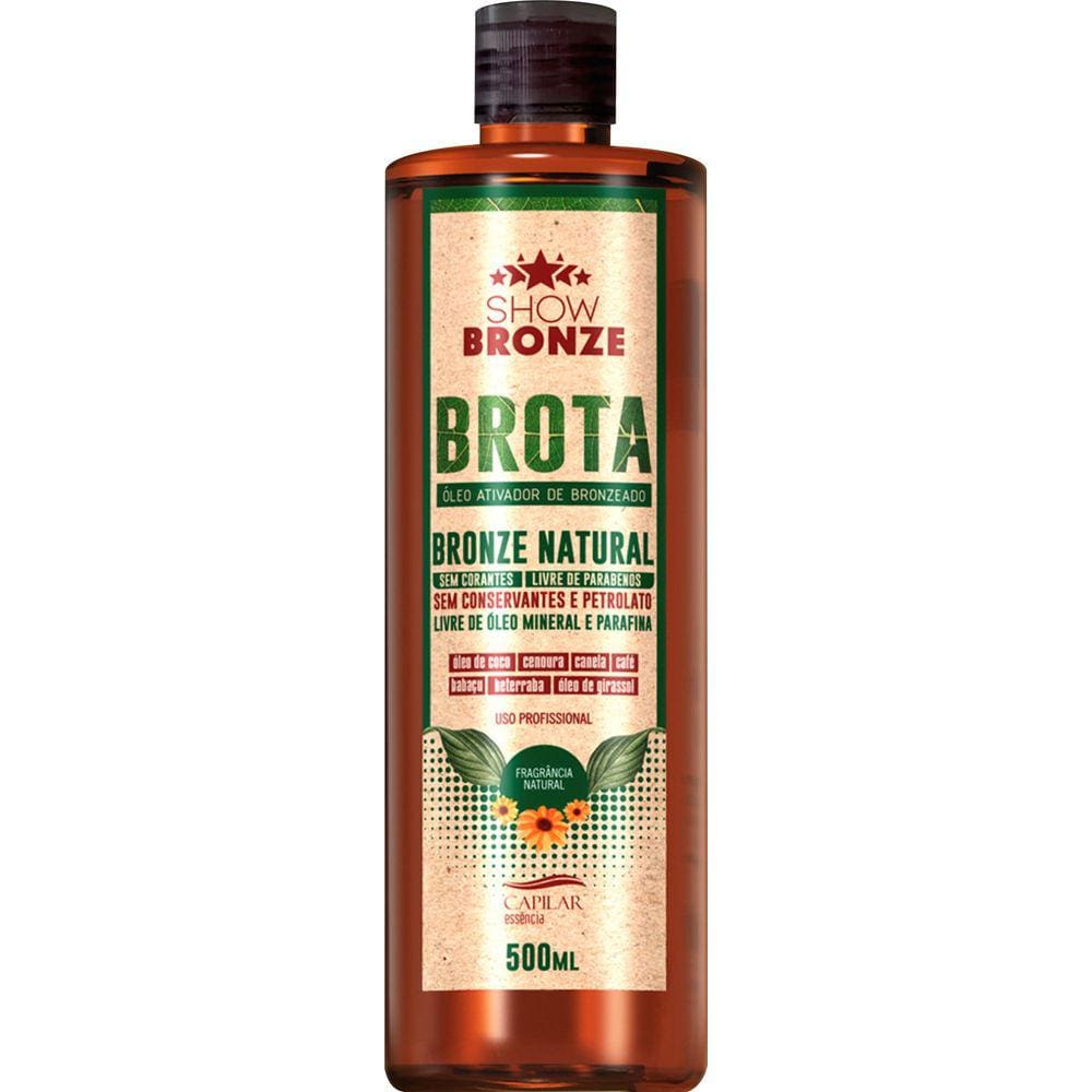 Óleo Ativador de Bronzeado Brota 500ml - CAPILAR ESSÊNCIA