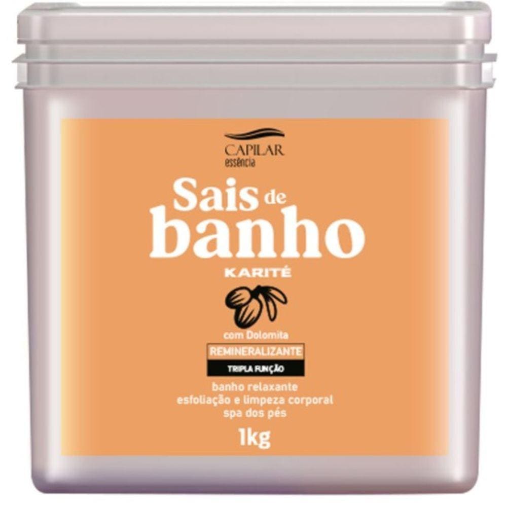 Sais De Banho Karité 1kg - CAPILAR ESSÊNCIA