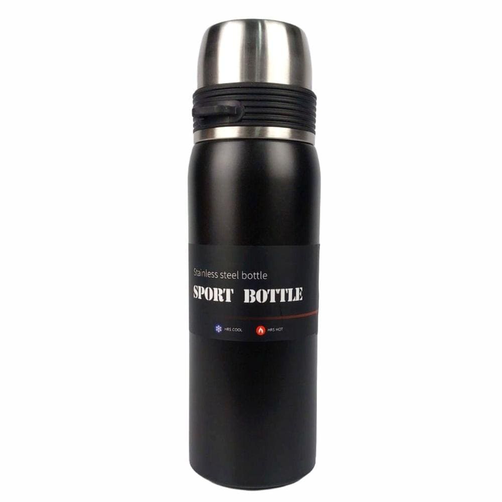 Garrafa Térmica com copinho inox café chá preto 600ml