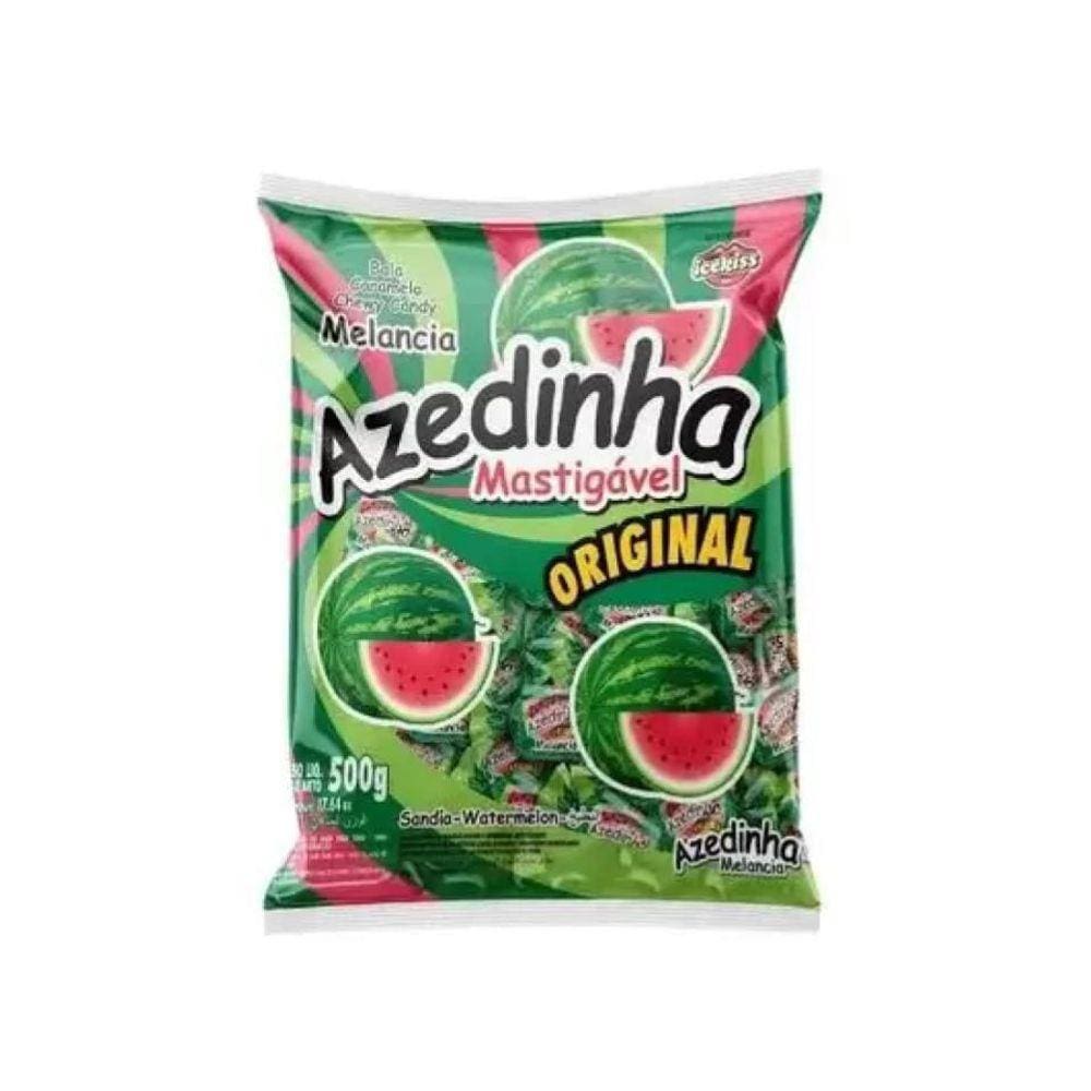 Bala Mastigável Icekiss Azedinha Melancia Cory 500g