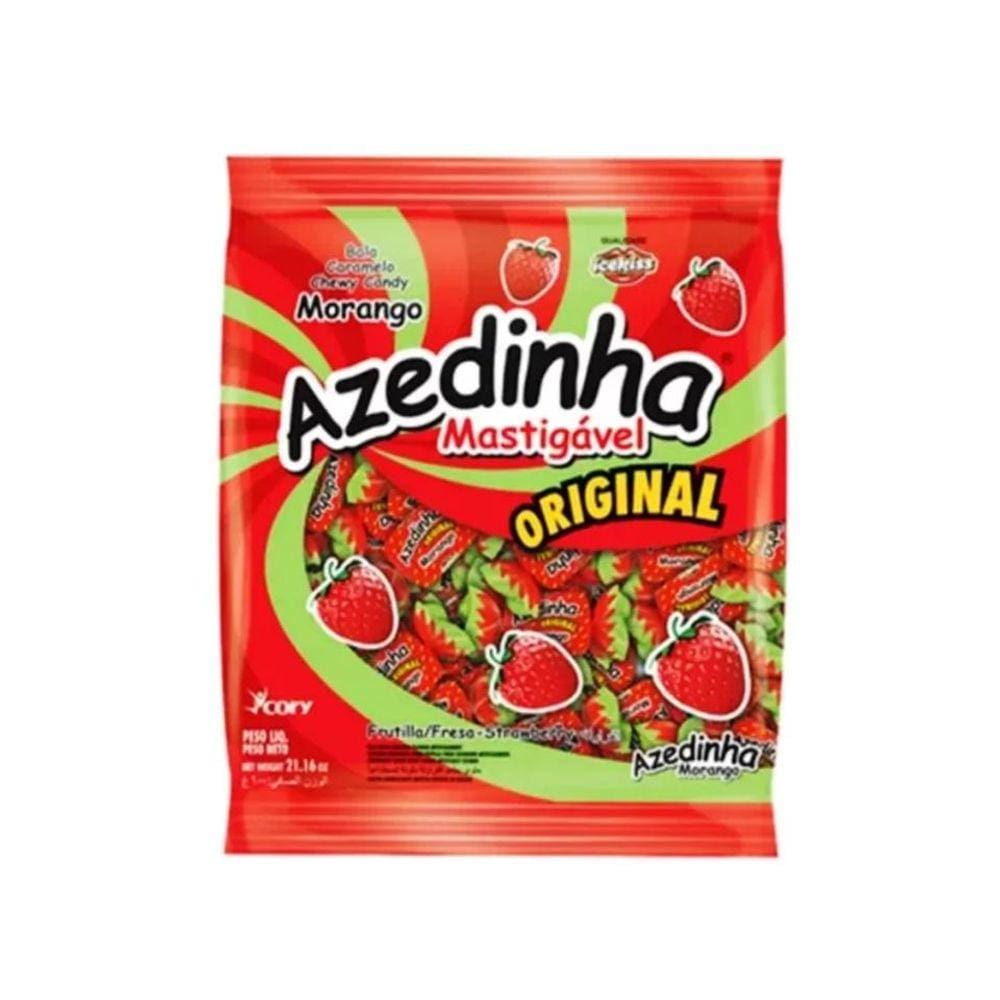 Bala Mastigável Icekiss Azedinha Morango Cory 500g