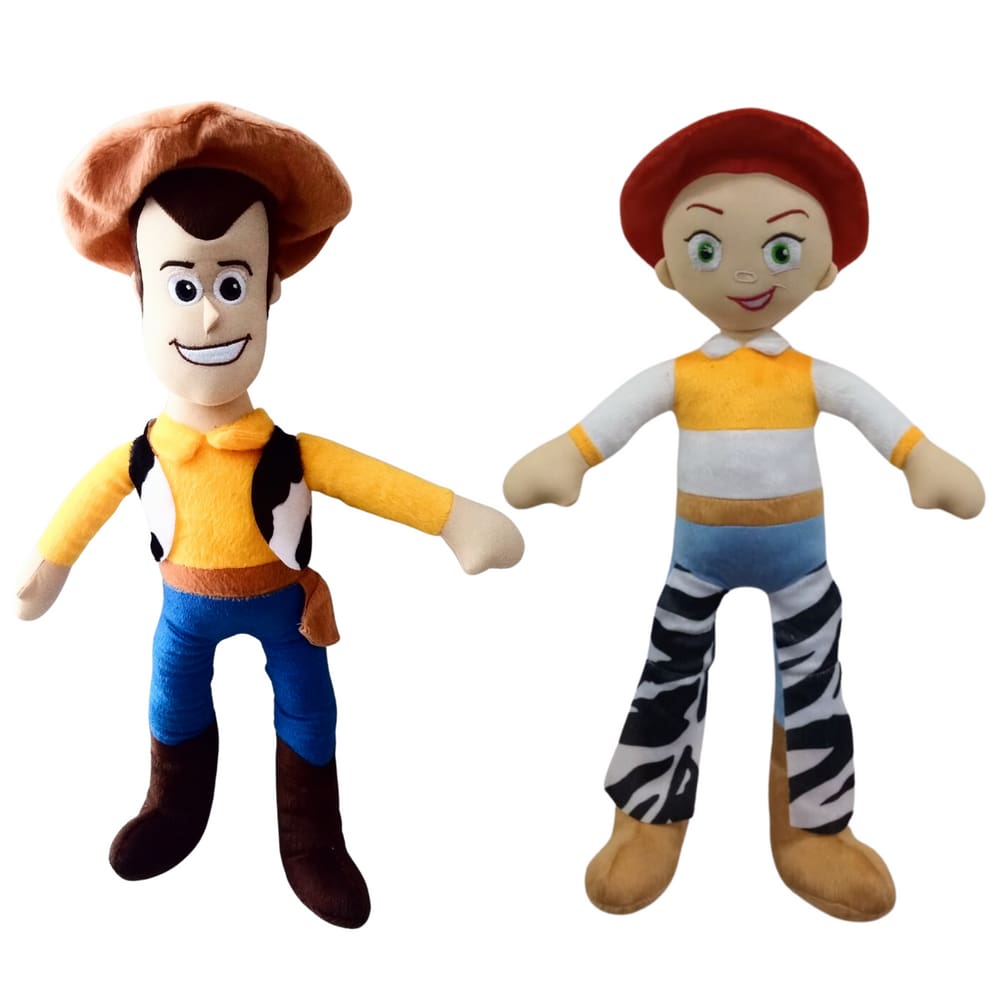 Pelúcias Caubói Woody e Cowgirl Jessie - 02 Personagens