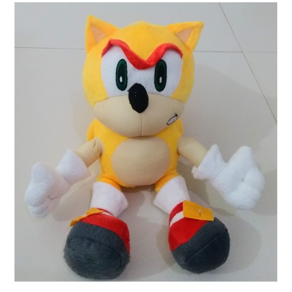 Pelúcia Sonic Amarelo 35cm