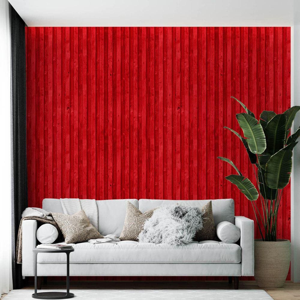 Kit 10 Rolos Papel De Parede Adesivo Contêiner Vermelho 3,0M