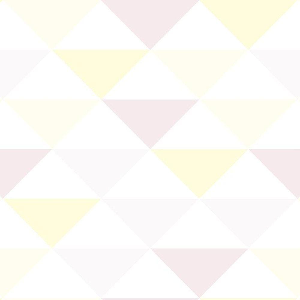 Kit 6 Rolos Papel De Parede Adesivo Geométrico Claro 3,0M