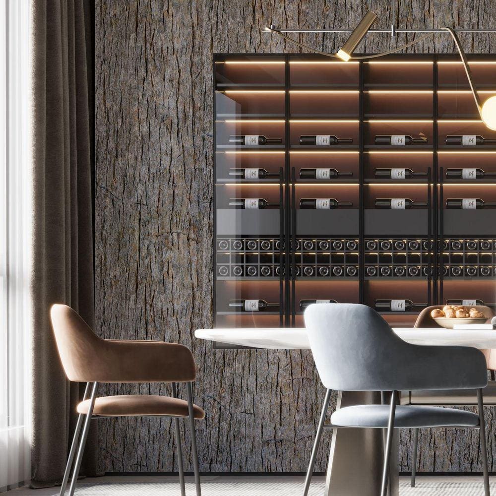 Kit 7 Rolos Papel De Parede Adesivo Casca Escura 3,0M