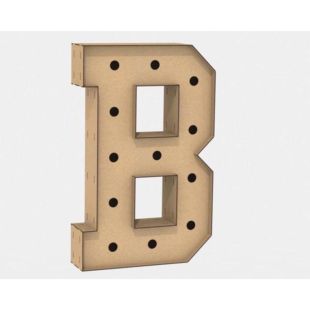 Letra Caixa Grande Mdf 80cm de Altura para Decoração