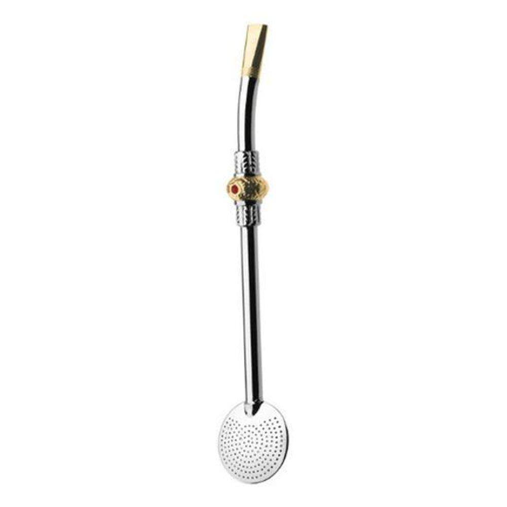 Bomba Cromada Com Botão Au 23 Cm Artesanal Promate