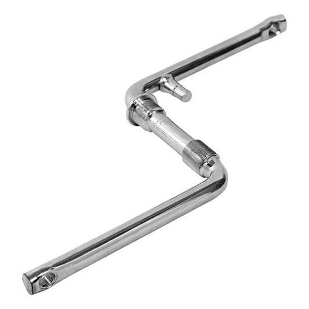 Pedivela Cromado 165mm p/ Bicicleta Aro 26 - Marca X